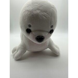 Bellzi Seali 8 Inch‎ White Baby Seal Plush Soft Stuffed Animal Toy Cute